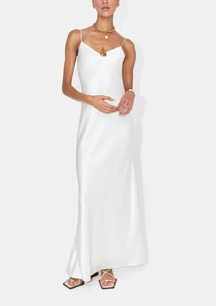 bridal slip dress